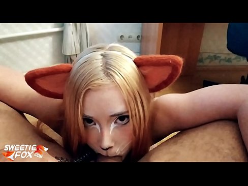 ❤️ Kitsune ابتلاع ديك ونائب الرئيس في فمها ❤️❌